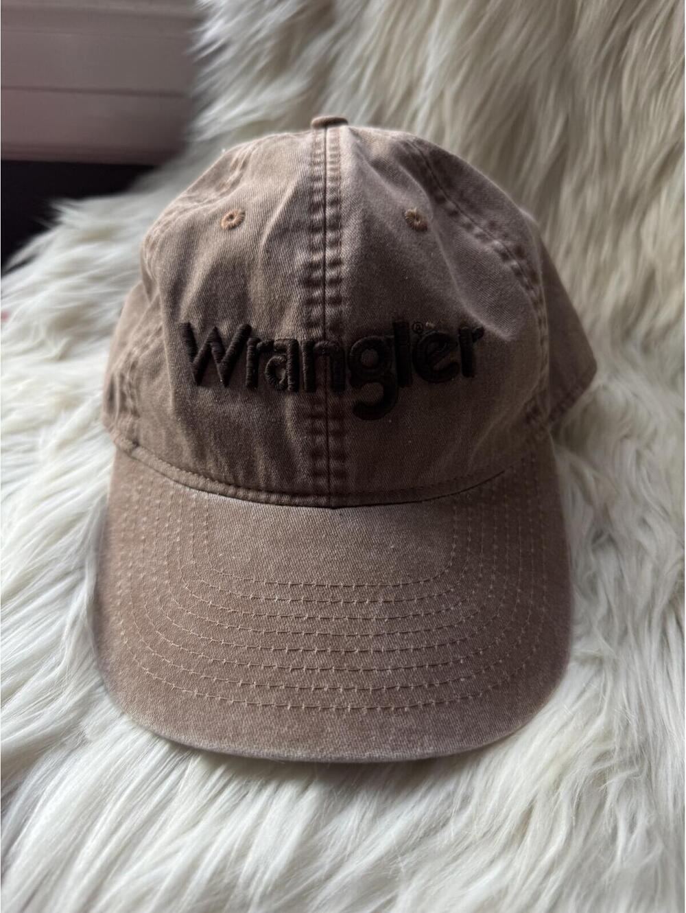 Wrangler Brown Embroidered Logo Baseball Cap